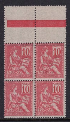 FRANCE / 1900 MOUCHON TYPE / Y&T # 112 (BLOCK OF 4) MINT MNH - Image 1 of 3