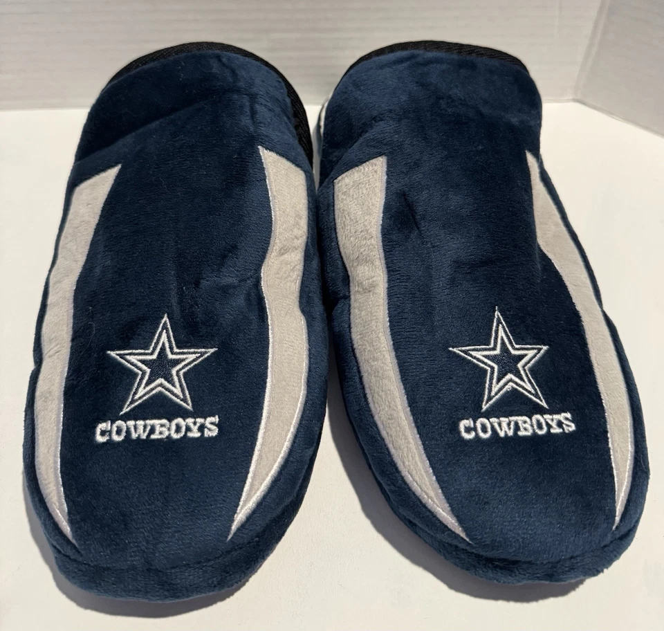 Zapatillas de invierno Dallas Cowboys para hombre azul marino y gris con texturas suelas exteriores Foto 1 de 4