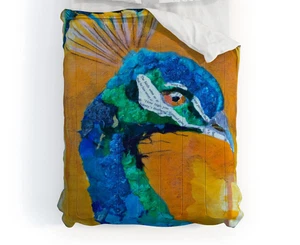 Deny Designs ELIZABETH ST HILAIRE Pavo Real Polar Manta Nueva - Imagen 1 de 2