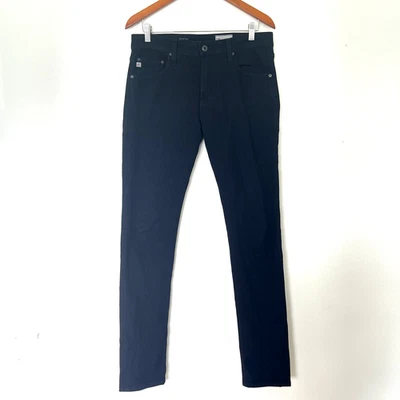 Pantalones de mezclilla AG Adriano Golfschmied para hombre muy negros 31x34 The Dylan ajustados ajustados Foto 1 de 4