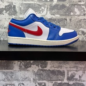 Air Jordan 1 Low Sport Damen blau Fitnessstudio rot DC0774-416 Größe 11 - Bild 1 von 6