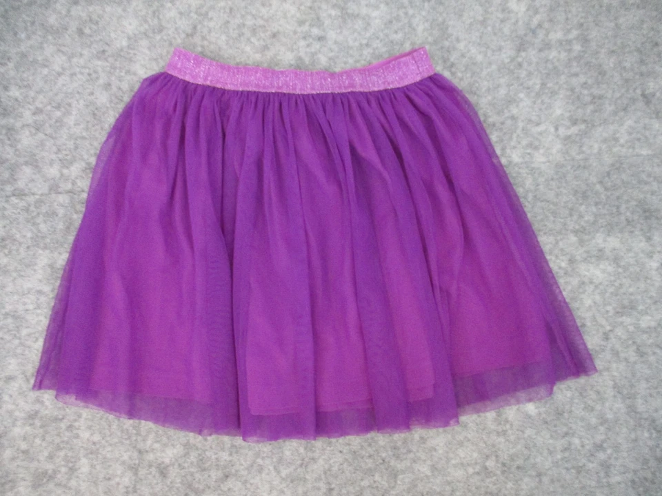 Falda patinadora de malla púrpura con cebra manchada cintura elástica talla M (8) Foto 1 de 4