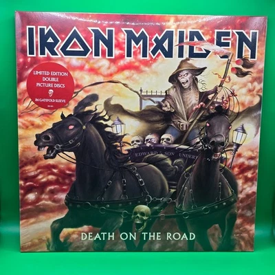 Iron Maiden Death on the Road Limited edition Double Picture Disc Sealed - Image 1 of 3