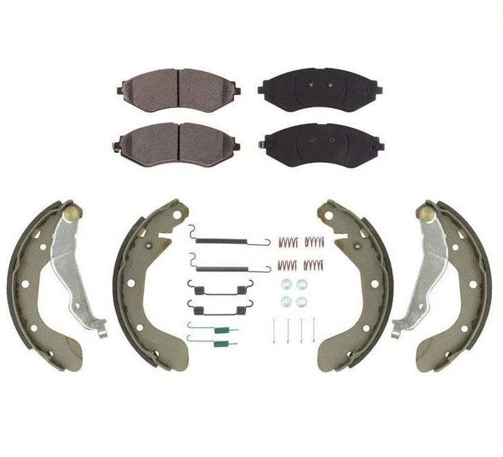 Front Brake Pads Rear Brake Shoes Spring Kit Fits Chevrolet Aveo Aveo5 2005-2011 - Image 1 of 4