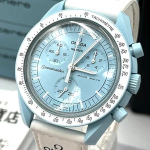 Omega Swatch Mission to Uranus Limited Edition Men's Watch with Box From Japan - Picture 1 of 8