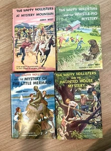 The Happy Hollisters Series Set Of 4 Books 1950’s -by Jerry West - Picture 1 of 9
