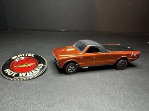 Hot Wheels Red Line Custom 1967 Custom Fleetside Orange w/dark Int Blue Windows - Picture 1 of 9