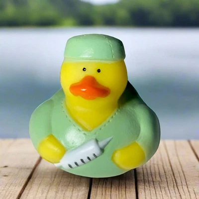 DUCK OF THE MONTH Doctor Syringe Rubber Duck