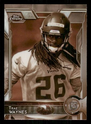 2015 Topps Chrome Mini Sepia Refractors #104 Trae Waynes - Image 1 of 2