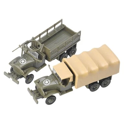 2 Pieces Simulation 1:72 4D Assemble Truck Armored Vehicle Collectible Gifts - Image 1 of 4