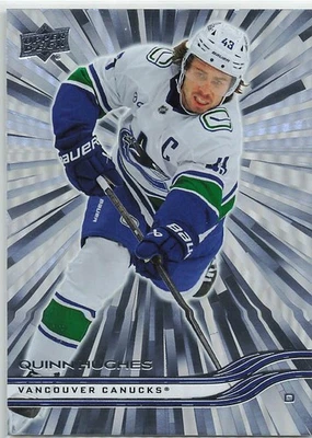 2025-26 Upper Deck Series 1  OUTBURST  Quinn Hughes - Image 1 of 2