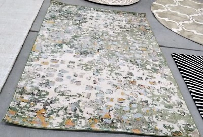 Alfombra mancha trasera verde/turquesa 5'-3" x 7'-6" precio reducido 1172758382 MAD425Y-5 Foto 1 de 4