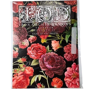 Iron Orchid Designs Redoute II 8 12x16 Sheet Transfer Pad IOD Decor Transfer Pad - Picture 1 of 7