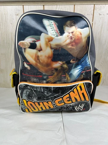 WWE Vintage John Cena Backpack 2007 with Shawn Michaels WWF Full Size Image RARE Cover