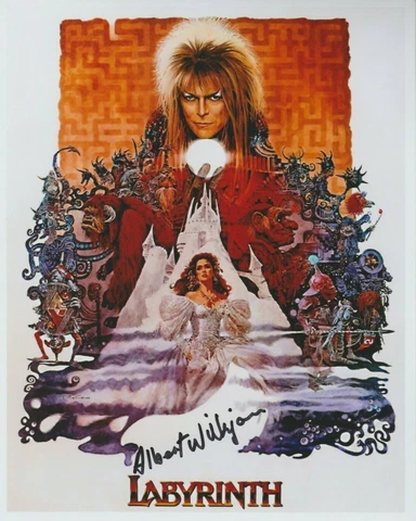 Albert Wilkinson Signed 8x10 Poster Photo  Labyrinth (1986) with David Bowie 107 Cover