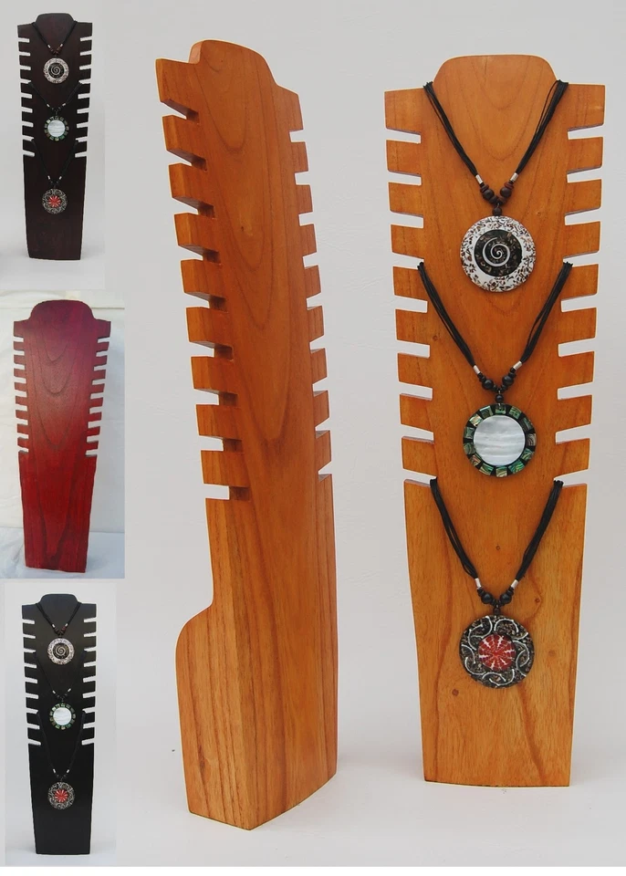 BUANA ND 60-- / 60 cm aus Holz Schmuck Ketten Ständer Display Büste Halter Display