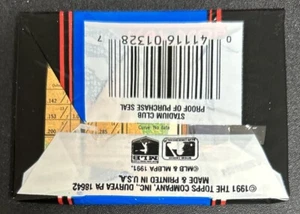 1991 Topps Stadium Club Baseball Card Pack Hal Morris Reds Showing On Back - Picture 1 of 2