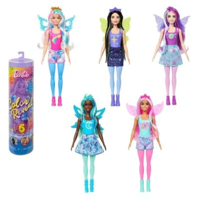 Mattel HJX61 Barbie Color Reveal - Rainbow Galaxy - Puppe + Überraschungen