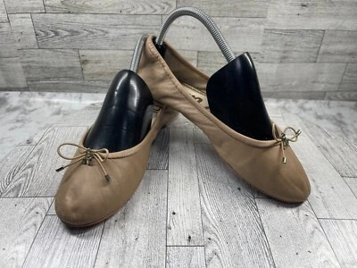 Sam Edelman балетки женщин 7,5 M Felicia туфли коричневый желтовато-коричневый кожаный бант мокасины - Изображение 1 из 4