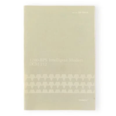  Tandy 1200-BPS Intelligent Modem DCM 212 User's Manual VTG 1987 - Image 1 of 4