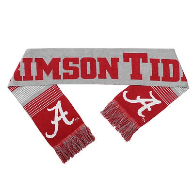 Alabama Crimson Tide Reversible Scarf Knit Winter Neck NEW - Split Logo - Image 1 of 2
