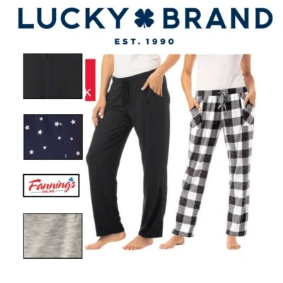  Lucky Brand Ladies' 2 Pack Lounge Pants Pajama Pants - L11 - Image 1 of 4