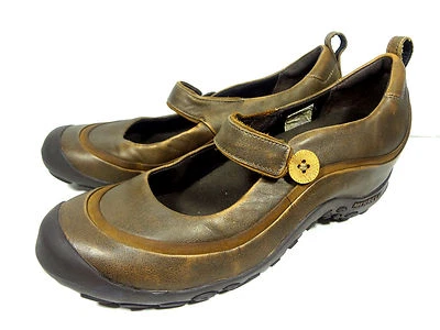 ZAPATOS PARA CAMINAR MERRELL PLAZA EMME MUJER CUERO MARRÓN ENVEJECIDO MARY JANES 9 Foto 1 de 4