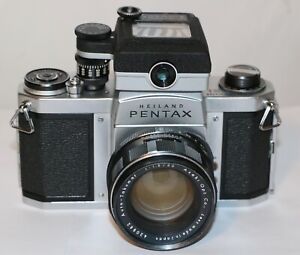 Pentax H3 + 55mm f/1.8 Auto Takumar & Meter Looks Nice Sold AS IS  Free USA Ship