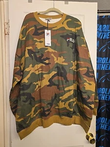 Fila Mens Camouflage Sweatshirt - Picture 1 of 7