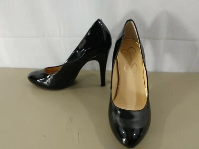 Zapatos de tacón Jessica Simpson Marya de cuero negro talla 8,5 M Foto 1 de 4