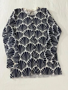 Merona Women's Black & White Floral Long Sleeve Sweatshirt Size Small - Picture 1 of 12
