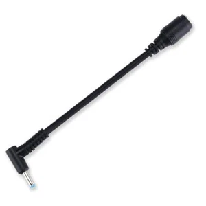 7.4mm X 5.0mm Round Jack to 4.5mm x 3.0mm Plug End Black Lot Z4 Pigtail O0L8 - Afbeelding 1 van 8