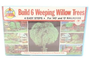 AHM SEE-NIKS Tree Kit For 6 Weeping Willow Trees HO & O Model Kit #3710-08 - Picture 1 of 5