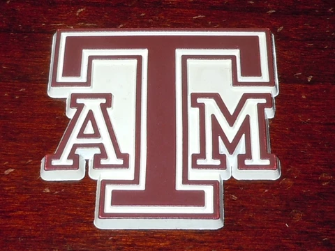 TEXAS A&M AGGIES Vintage Old NCAA SEC RUBBER FRIDGE MAGNET Standing Board Cover