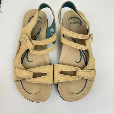 Sandalias Abeo Biosystem Mujer Media Luna Beige Tostado Talla 9 WN Comodidades Foto 1 de 4