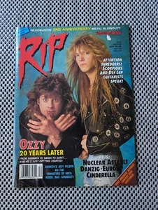 Rip Metal Rock Magazine December 1988 Ozzy Osbourne Scorpions - Picture 1 of 7