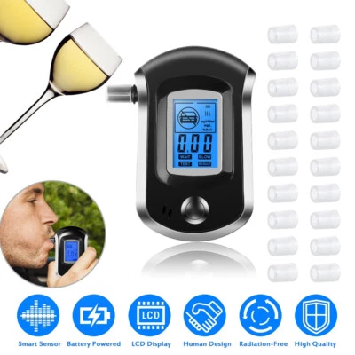 Alkoholtester Alkohol Tester Atem Messgerät Alkomat Polizeigenau +20 Mundstückes - Bild 1 von 4