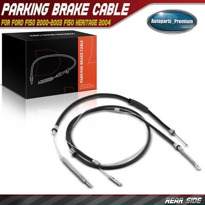 2x Rear LH & RH Parking Brake Cable for Ford F150 2000-2003 F150 Heritage 2004 - Image 1 of 4