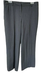 Evan-Picone Petite Dress Pants 10P Stretch Dark Gray Slacks 32"x27" Womens - Picture 1 of 5