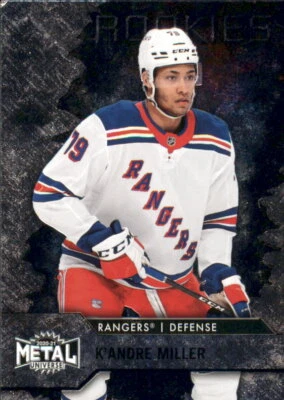 2020-21 Metal Universe #148 K'Andre Miller RC Rookie Rangers - Image 1 of 2
