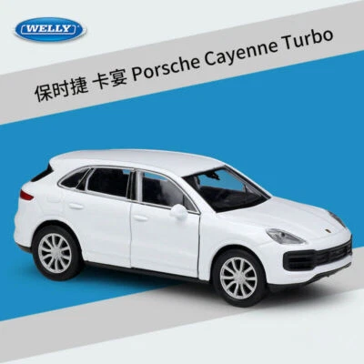 Welly 1:36 Porsche Cayenne Turbo Diecast Metal Pullback Model Car Boy Toy - Image 1 of 4