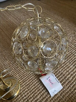 Araña bola cristal color oro pesado nueva PVP £505 Foto 1 de 4