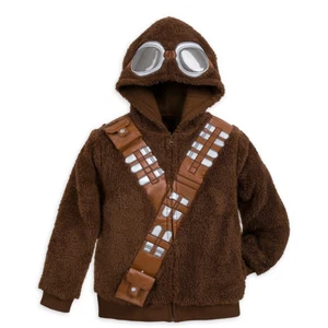 Star Wars Chewbacca Costume Zip Hoodie Jacket Boy Size 7/8 - Picture 1 of 2