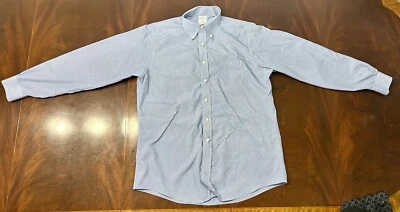 Brooks Brothers Men's Buttoned Shirt 15.5/33 (tag 16.5/4/5) Regent Fit BlueGrid - Image 1 of 4