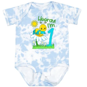 Inktastic Hooray, I'm One!- Cute Caterpillar Birthday Baby Bodysuit Birthdays 1 - Picture 1 of 9