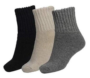 Women's Winter Solid Socks Thick Warm Socks Cozy Crew Socks for Mix-color 5 - Picture 1 of 7