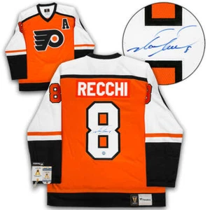 Mark Recchi Signed Philadelphia Flyers Fanatics Throwback Jersey - Picture 1 of 3