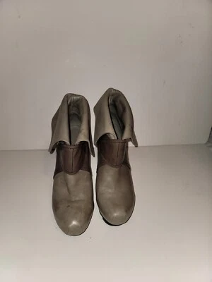 Camilla Skovgaard Gris/Marrón Tacones al Tobillo Botas Plataforma - Talla 37 1/2 Eu Foto 1 de 4