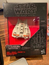 STAR WARS THE BLACK EDITION TITANIUM SERIES SNOWSPEEDER  17 NEW FREE SHIPPING