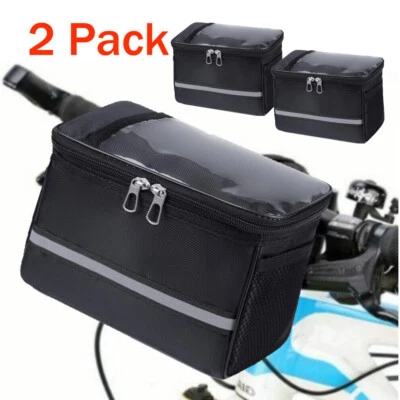 2Pack Bike Front Basket Detachable Rear Bike Basket Front Handlebar Bag for Kids - Image 1 of 4